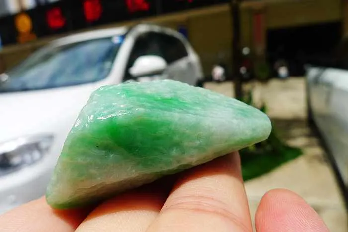 Natural Jade Rough Jadeite Raw (53g,5.1X2.9X2.2cm)