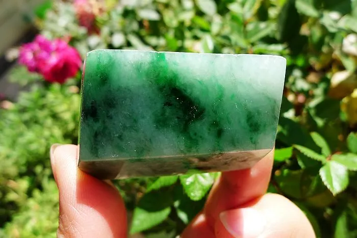 Natural Jade Rough Jadeite Raw (65g,4.6X3.7X2.1cm)