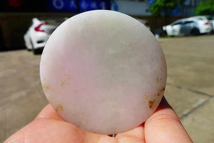 Natural Jade Rough Jadeite Raw (83g,5.5X1cm)