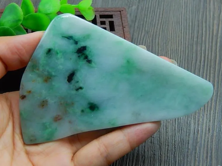 Natural Jade Rough Jadeite Raw (84g, 93X70X6mm)