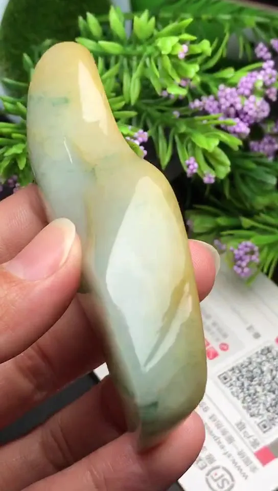 Natural Jade Rough Jadeite Raw (85g,8.9x3.4x1.7cm)-V2899