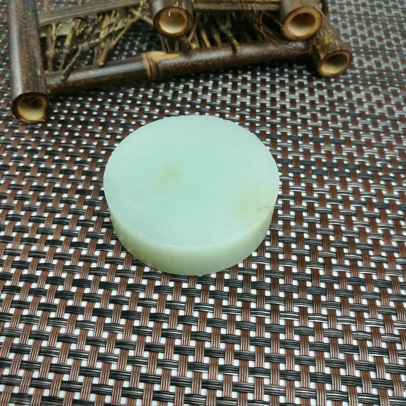 Natural Kunlun Jade Rough Nephrite Raw (106g,5.4X1.6cm)