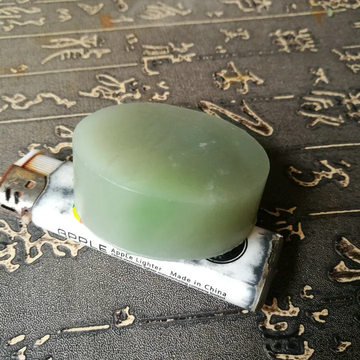 Natural Kunlun Jade Rough Nephrite Raw (107g, 5.1X1.8cm)