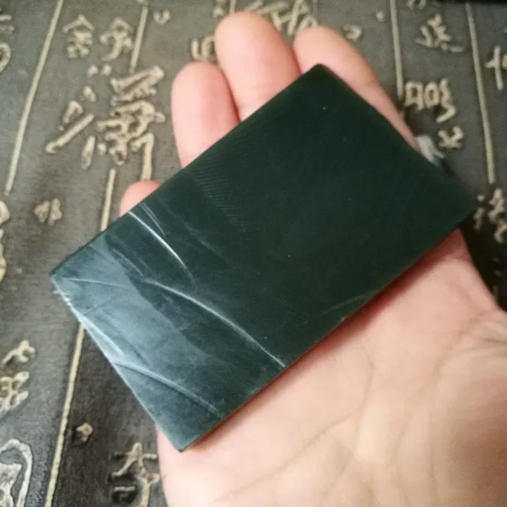 Natural Kunlun Jade Rough Nephrite Raw (60g, 7.5X4.5X0.8cm)