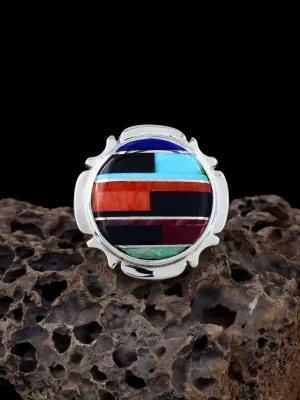 Navajo Multistone Inlay Ring Size 6 1/2