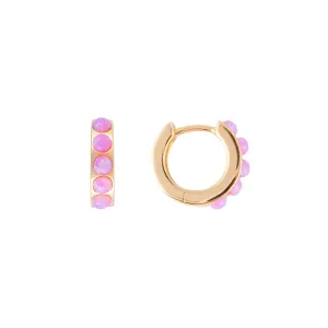 PINK OPAL CRYSTAL HUGGIES