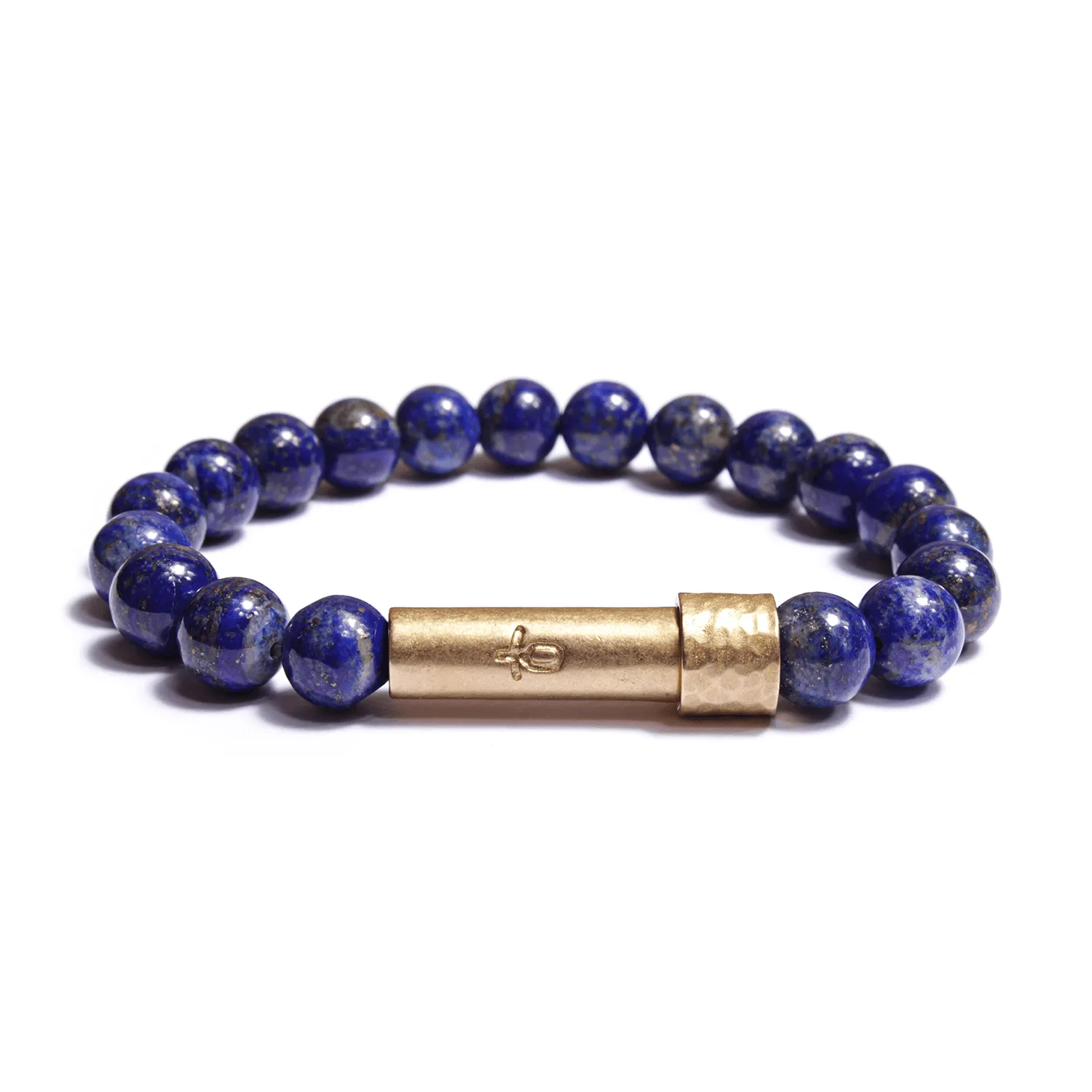 Polished Lapis Lazuli Intention Bracelet