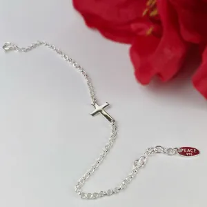 Silver Cross Bracelet - VBRC328