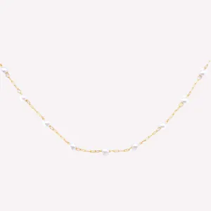 SPACED PEARL NECKLACE