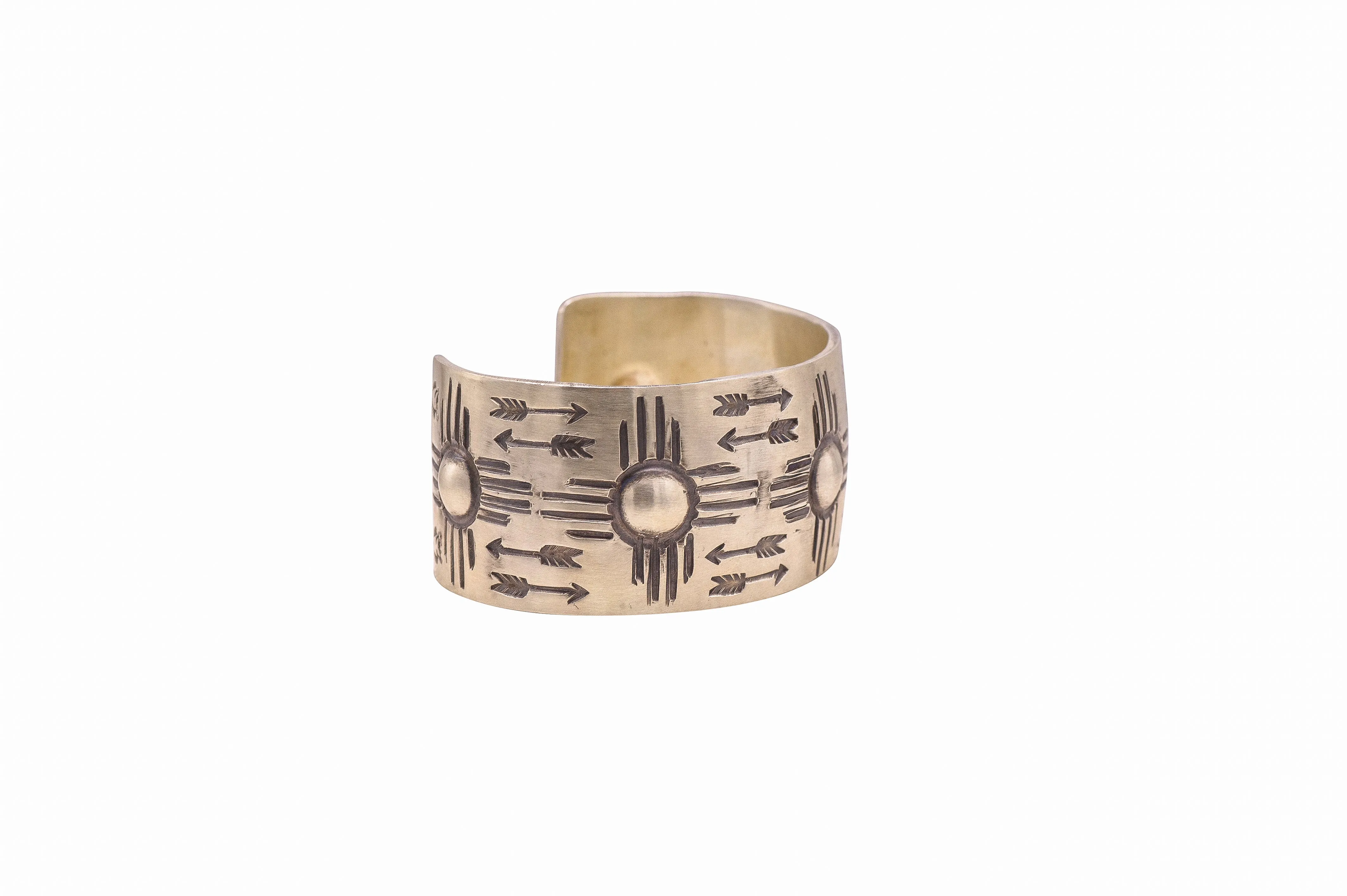 Stamped Sterling Silver Zia Cuff | Ronnie Willie