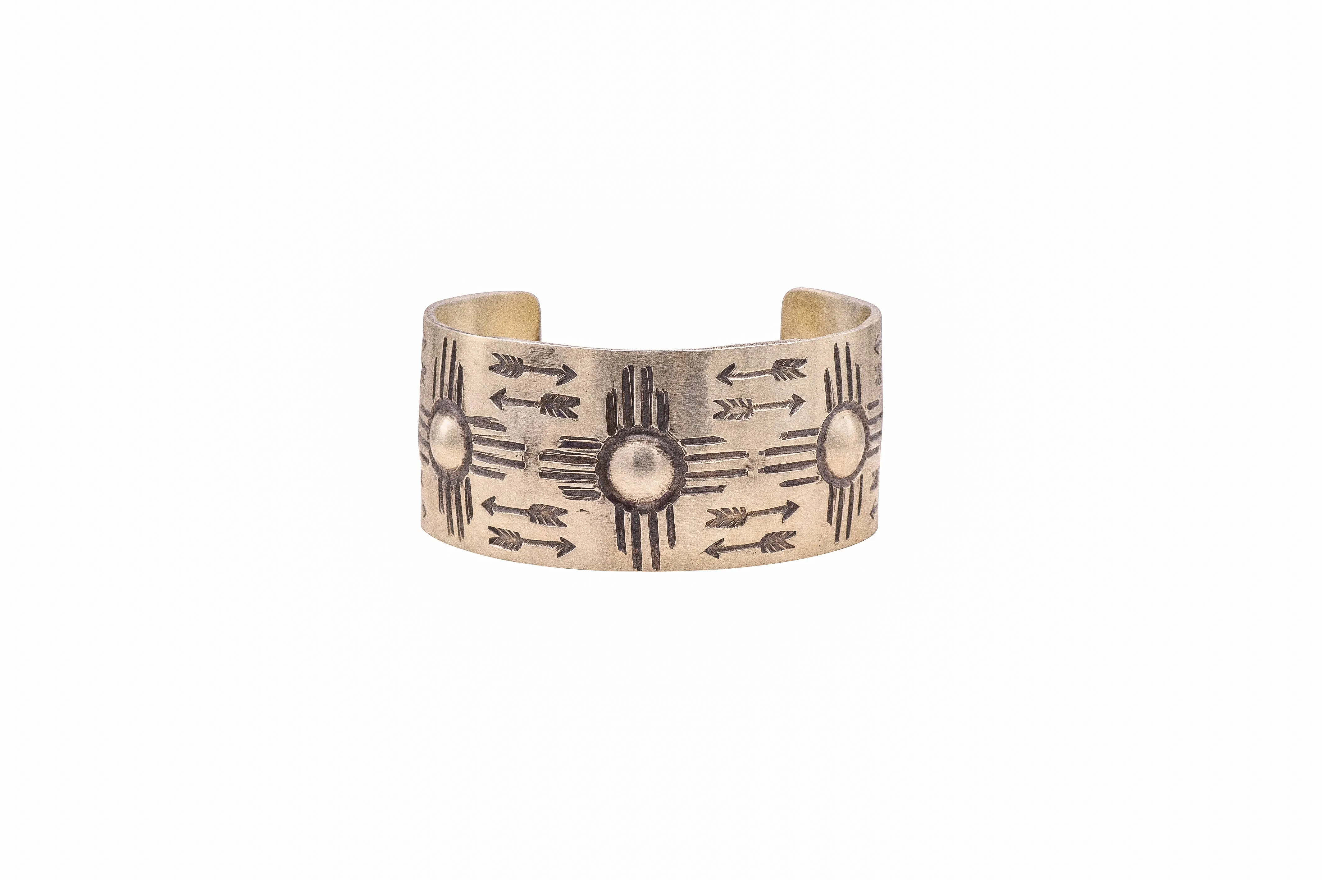 Stamped Sterling Silver Zia Cuff | Ronnie Willie