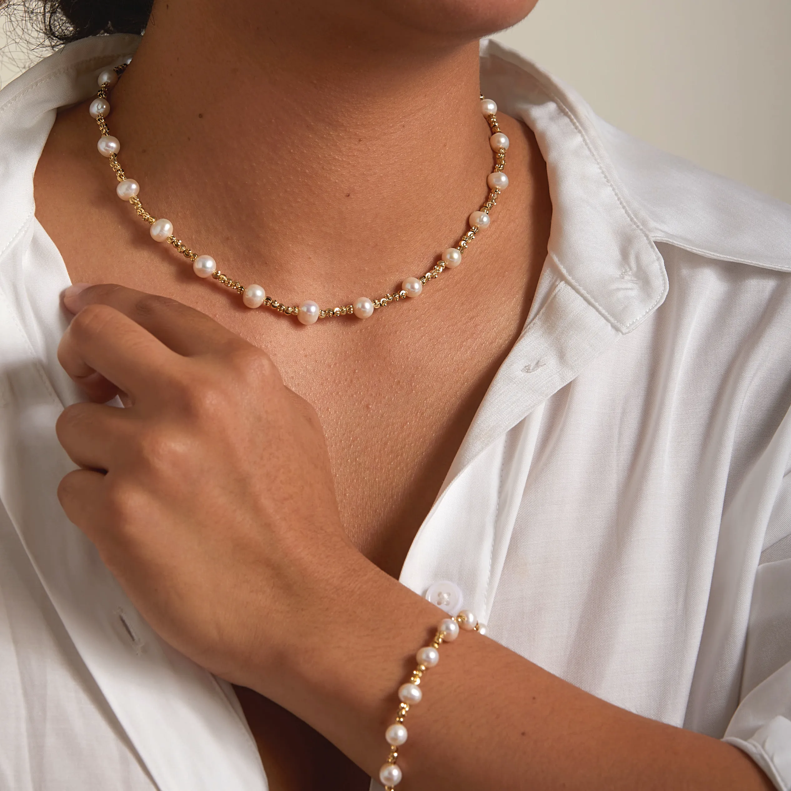 Stars Pearl Necklace