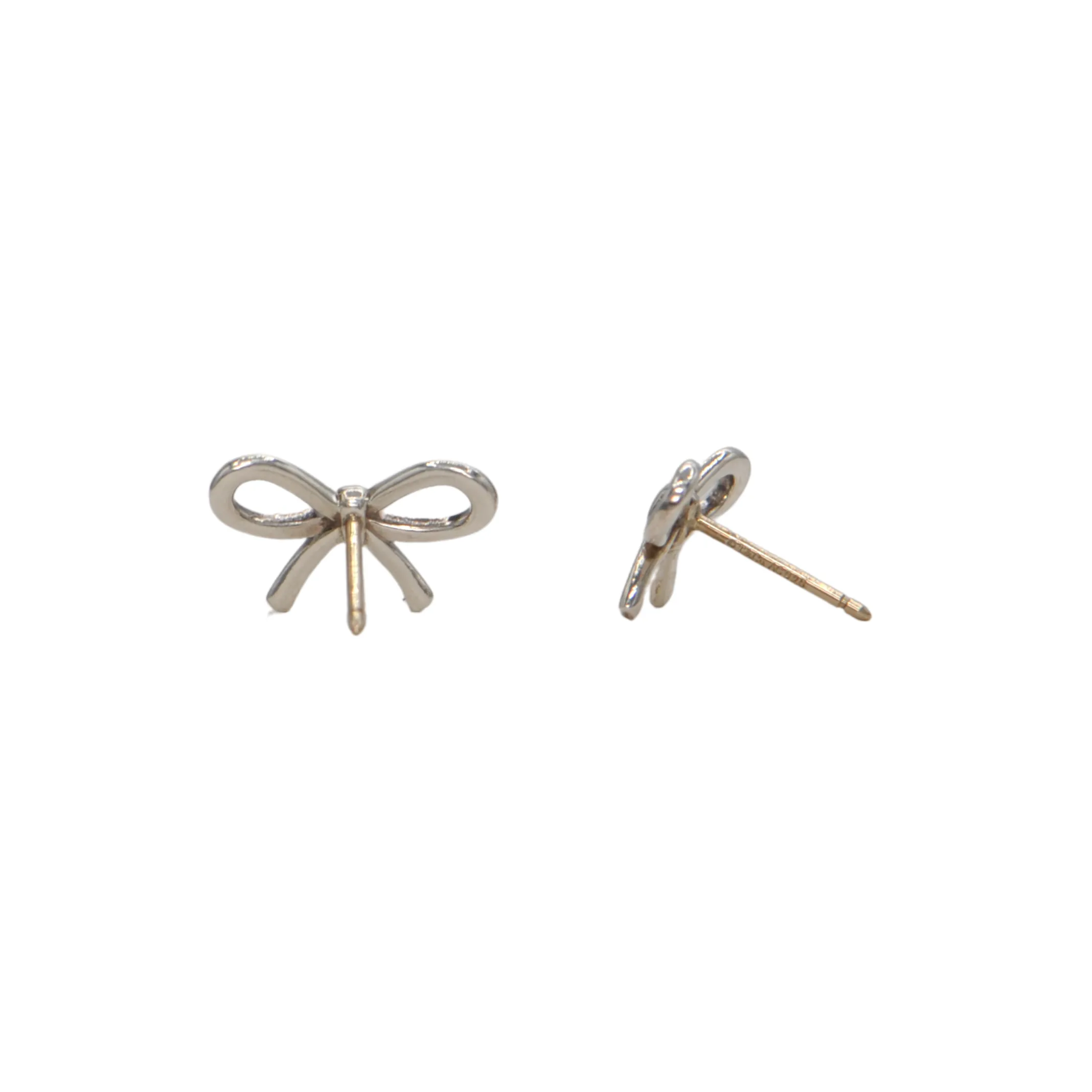 Tiffany & Co. Sterling Silver Bow Earrings