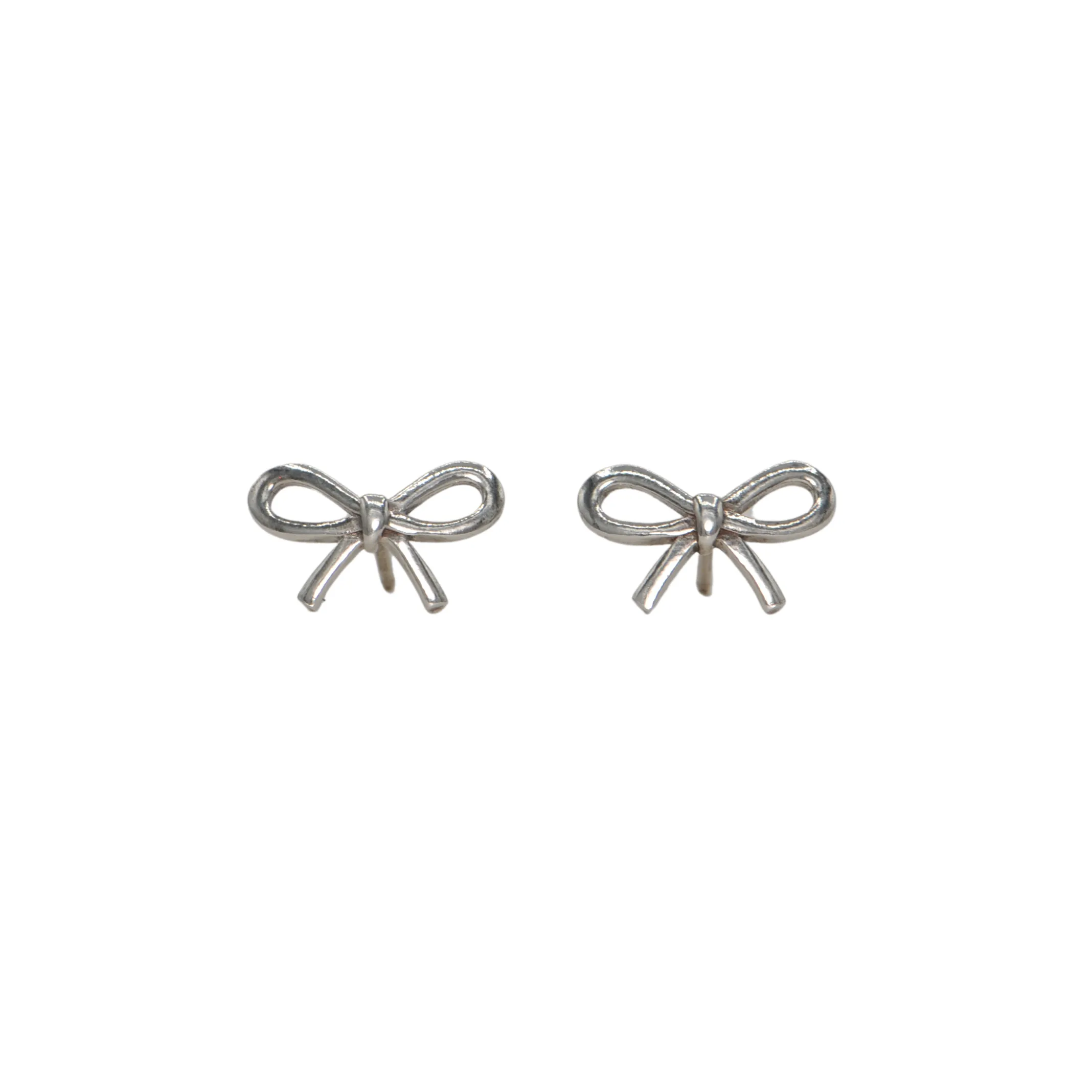 Tiffany & Co. Sterling Silver Bow Earrings