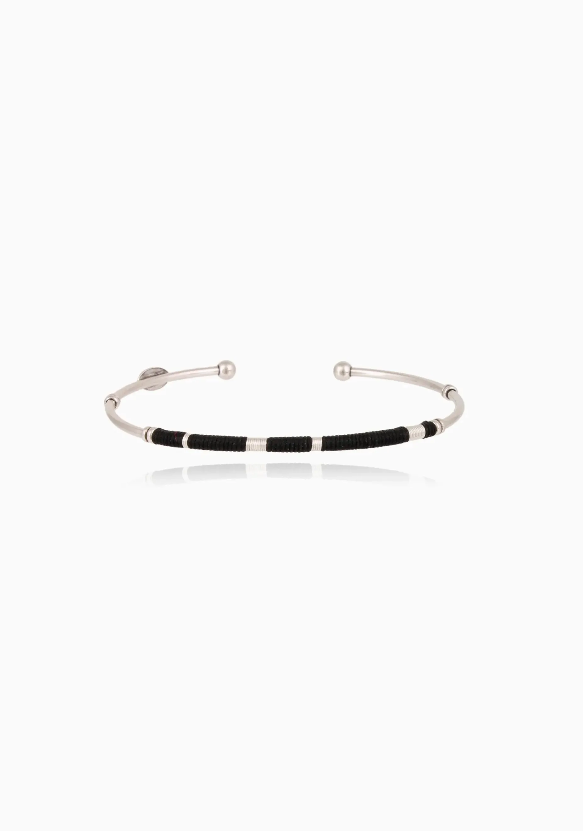 Zanzibar Bracelet_Silver Black