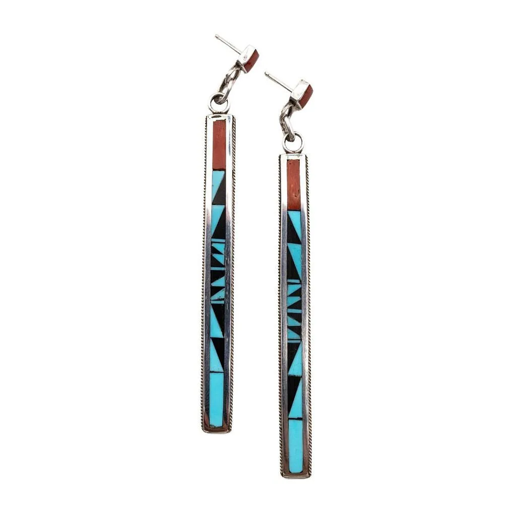 Zuni Inlay Earrings